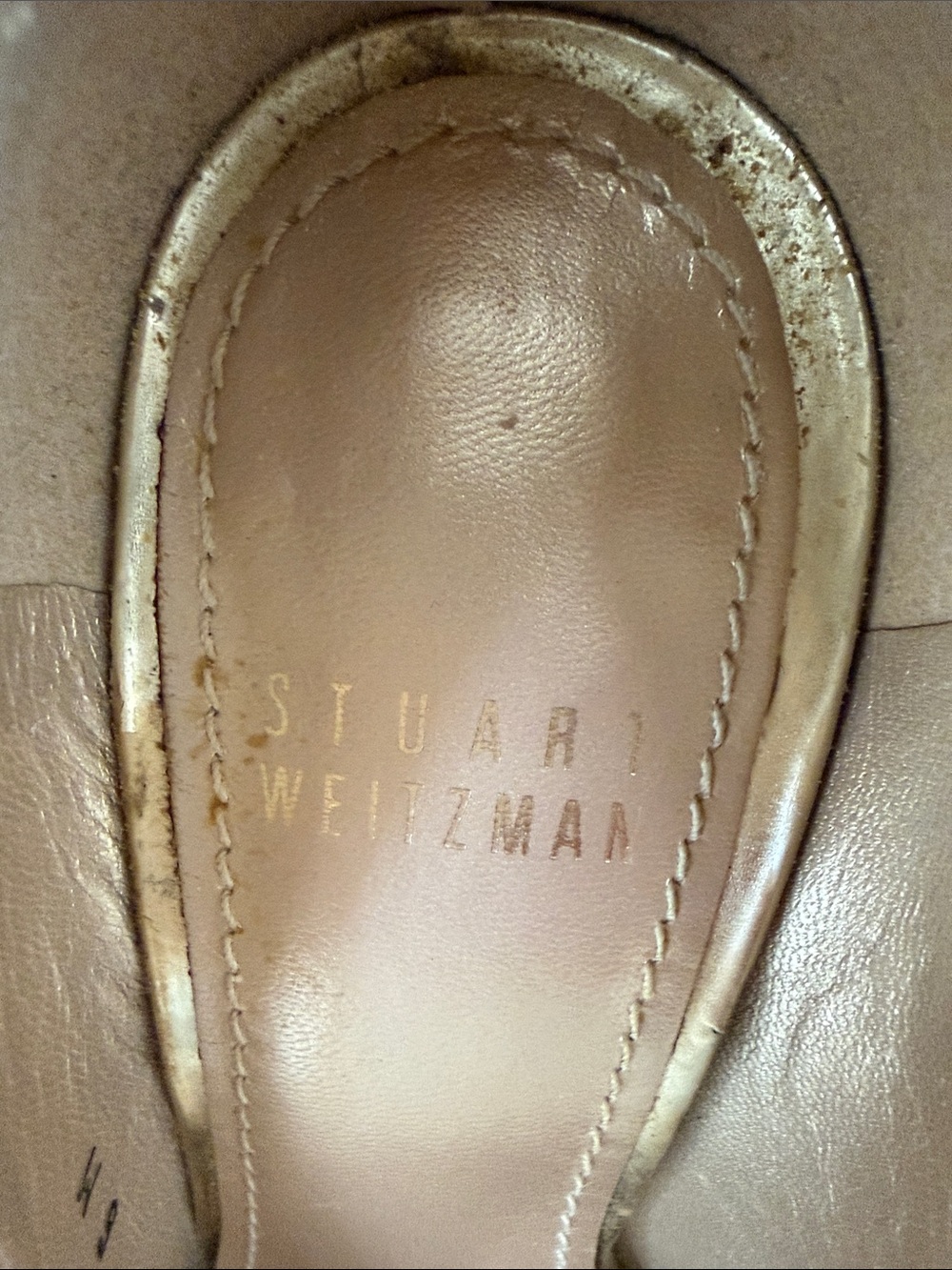 Stuart Weitzman Tan Patent Leather Platform Pumps - Picture 2 of 8
